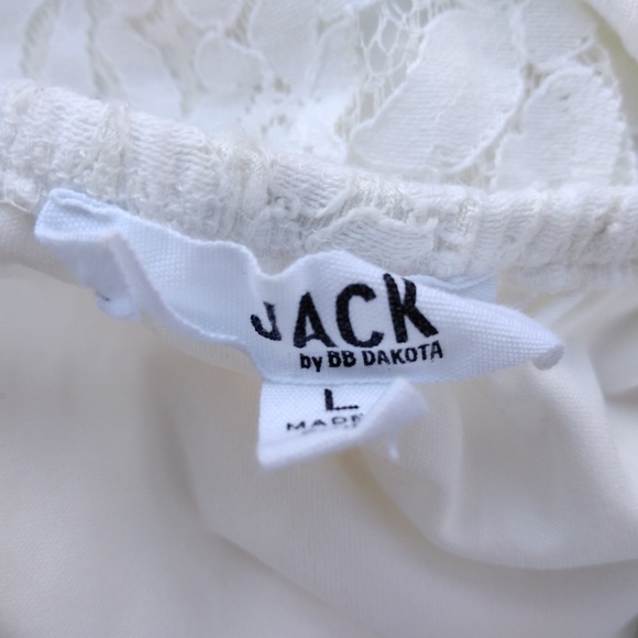 JACK by BB Dakota, lace shorts romper, size L - Picture 3 of 4